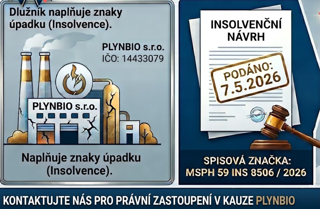 Insolvence Plynbio, přihláška pohledávky, právní pomoc