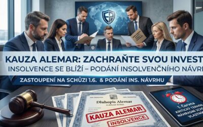 Kauza Alemar – riziko insolvence: Proč je náhradní schůze vlastníků dluhopisů 1. června 2026 kritickým milníkem pro investory?
